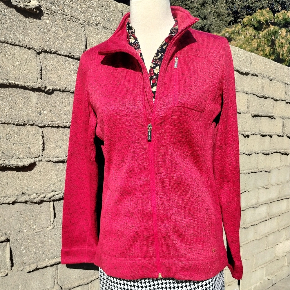 Red sweater Calvin Klein jacket sz M NWT